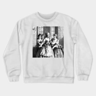 French girls scared Crewneck Sweatshirt